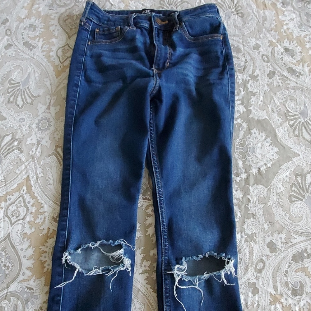Hollister distressed denim.